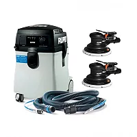 RUPES S245 Portable Vacuum Long Hose Kit w/(2) RH356A Skorpio Sander