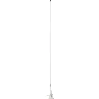 Scout 5' White VHF Antenna 3dB Lift &amp; Lay Mount w/5M RG-58