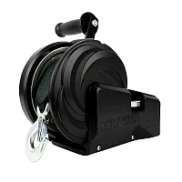 Powerwinch Select Series Winch 1,800lb, 2 Speed, 8" Crank Arm - Carbon Black