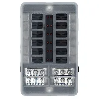 Bluewater 12 Position Fuse Block w/LEDs