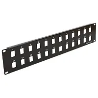 Cmple 1110-N Blank Keystone Patch Panel, 24 port, 19&quot; x 2U