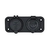 Bluewater Dual USB/USB-C 12V Combo Receptacle w/Plate