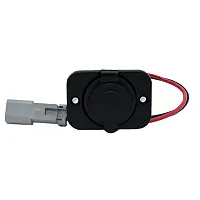 Bluewater 12V w/Single Sealed Socket w/Deutsch Connector &amp; Plate