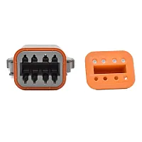 Bluewater 8 Position Female Deutsch Connector w/Wedge Lock