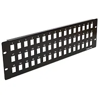 Cmple 1111-N Blank Keystone Patch Panel, 48 port, 19&quot; x 3U