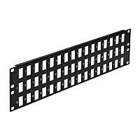 Cmple Blank Keystone Patch Panel, 48 Port, 19&quot; X 3U 1112-N