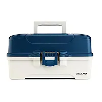 Plano Three-Tray Tackle Box - Blue/White