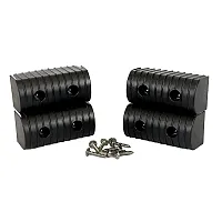 Caliber BunkWrap End Cap 2x4" Black Accessory Kit w/Stainless Steel Hardware *4-
