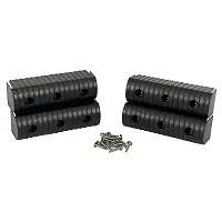 Caliber BunkWrap End Cap 2x6" Black Accessory Kit w/Stainless Steel Hardware *4-