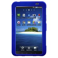 Rubberized SnapOn Blue Cover for Samsung Galaxy Tablet i800