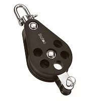 Barton Size 5 54mm Plain Bearing Pulley Block Single Swivel &amp; Becket