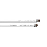 Sea-Dog 6 AWG White Battery Cable - 100'