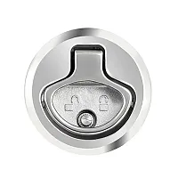 Whitecap 2" Beveled Locking Slam Latch w/Backing Plate