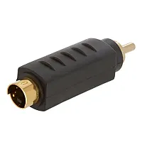 Cmple 1131-N S-VHS 4Pin Plug to RCA Plug Adapter