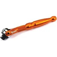 Titan 1/4 In Drive Aluminum Swivel Head Micro Ratchet