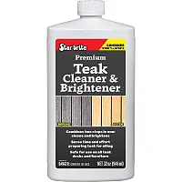Star brite Premium Teak Cleaner &amp; Brightener - Restore &amp; Enhance Wood Gr