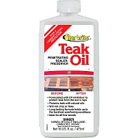Star brite Teak Oil - Long Lasting, Penetrating, Sealer, &amp; Preserver w/UV In