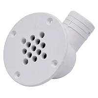 T-M Marine 90-Degree Cockpit Scupper Drain - White