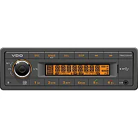 VDO 24V Radio w/FM RDS Tuner MP3/WMA/USB/Bluetooth - Orange Illumination