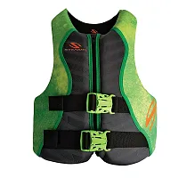 Stearns Youth Hydroprene Life Vest - Type III - Green - 50-90lbs