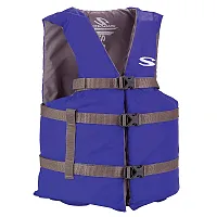 Stearns Adult Life Vest USCG Approved Type III PFD - Blue - Oversize Fit