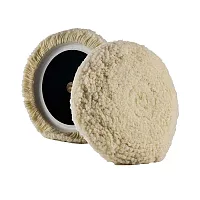 Lake Country Curved Edge 100% Steamed Twisted Wool Pad 7.5" x 1.5"