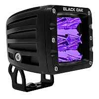 Black Oak 2" Ultraviolet LED Pod Light - Flood Optics - Pro Series 3.0 - 12W