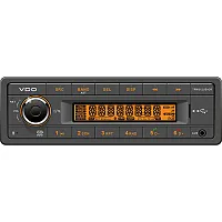 VDO 12V Radio w/FM RDS Tuner MP3/WMA/USB/Bluetooth - Orange Illumination