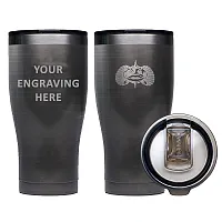 Toadfish Custom Engraved Non-Tipping 20oz Tumbler - Graphite *Minimum Order Quan
