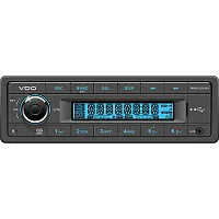 VDO 12V Radio w/FM RDS Tuner MP3/WMA/USB/Bluetooth - Blue Illumination