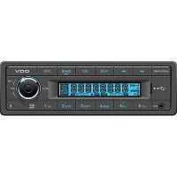 VDO 24V Radio w/FM RDS Tuner/MP3/WMA/USB/Bluetooth - Blue Illumination