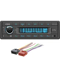 VDO 12V Radio w/FM RDS Tuner MP3/WMA/USB/Bluetooth - Blue Illumination - Include