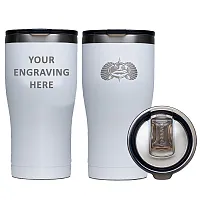 Toadfish Custom Engraved Non-Tipping 20oz Tumbler - White *Minimum Order Quantit