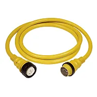 Marinco PowerCord Plus Cordset - 50AMP - 125/250V - 75' - Yellow