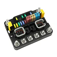 Egis MT Series 12-Position Sealed Fuse Block w/Ground Busbar