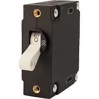 Egis A Series White Toggle Panel Mount Circuit Breaker - Single Pole 30A