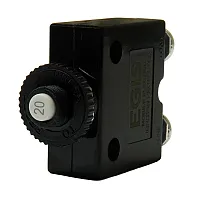 Egis 20A Push Button Panel Mount Circuit Breaker - Screw Terminals