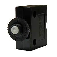 Egis 40A Push Button Panel Mount Circuit Breaker - Spade Terminal