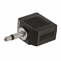 Cmple 1146-N 3.5mm Mono Plug to 2x3.5mm Stereo Jack Adapter