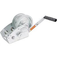 Load Rite Two-Speed Trailer Winch - 3200lbs - 25' Strap - 8" Handle