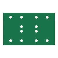RUPES PROCUT Film Abrasive Sheet 80mm x130mm (3.15" x 5.1") - 12 Holes - P180 Gr