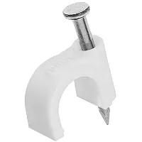 Cmple Plastic Staples Cable Clips For Rg6 8Mm White 100 Pcs/Bag 