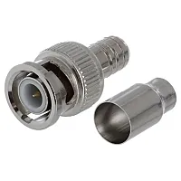 Cmple 1161-N BNC Male 2 Piece Crimp Type Connector for RG-59