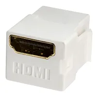 Cmple 1162-N HDMI Keystone Coupler Jack F/F, White