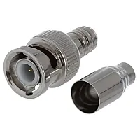 Cmple 1165-N BNC Male 2 Piece Crimp Type Connector for RG-58