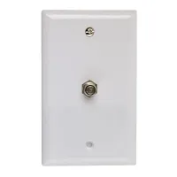 Cmple 1190-N Coaxial F-Connector Wall Plates for Cable TV, Satel