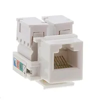 Cmple Rj12 Keystone Jack (6-Conductor, White) 1217-N