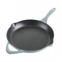 Cravings By Chrissy Teigen 11 Inch Round Enameled Cast Iron Skillet in Ombre Gre