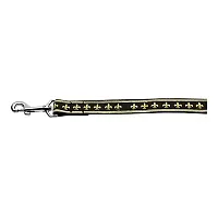 Mirage Pet Products Fleur-De-Lis Nylon Ribbon Dog Leash - LG