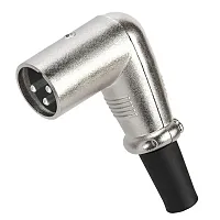 Cmple 3P Xlr Male Right Angle Microphone Connector 1254-N